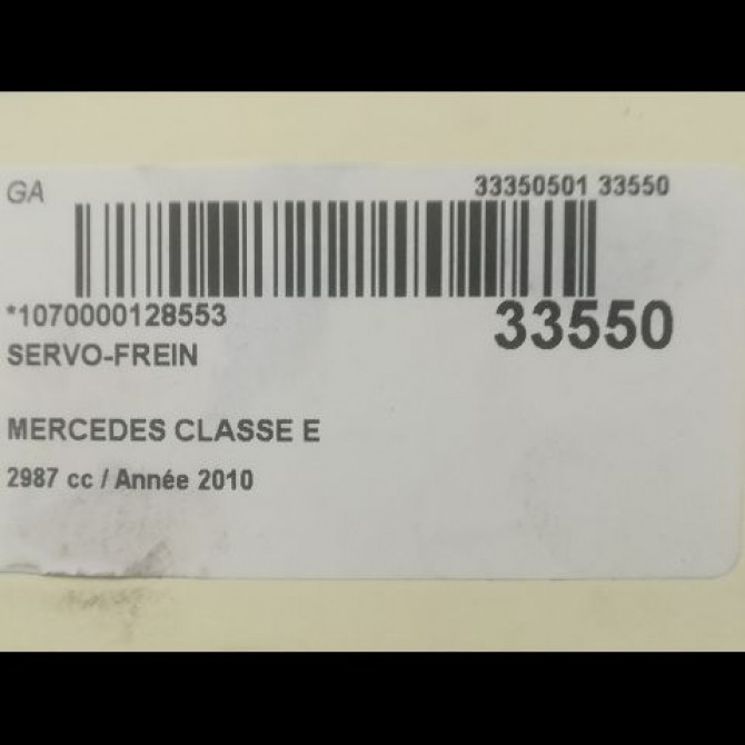 Servo-frein occasion MERCEDES CLASSE E IV Phase 1 03-2009->11-2012 E 350 CDI 231ch 54308530 3