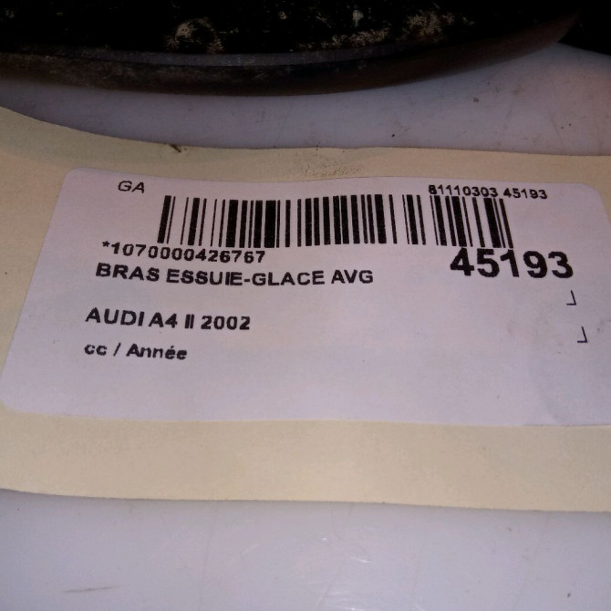 Bras essuie-glace avant gauche occasion AUDI A4 II 8E1955407A 4