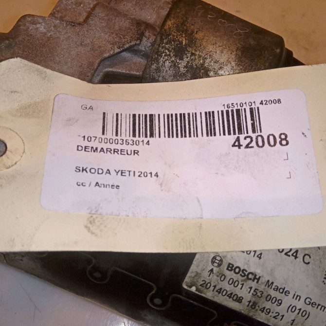 Démarreur occasion SKODA YETI 2M911024C 7