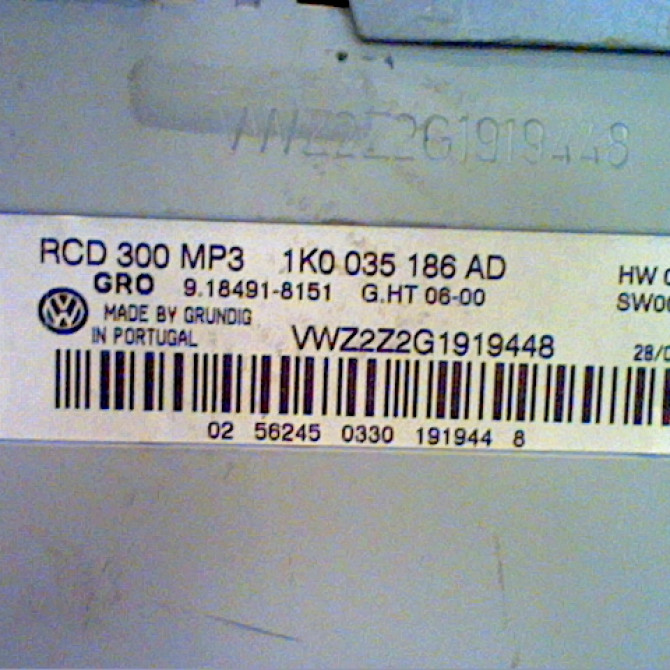 Autoradio occasion VOLKSWAGEN PASSAT VI Phase 1 10-2010->... 2.0 TDI 140ch 1K0035186AD 3