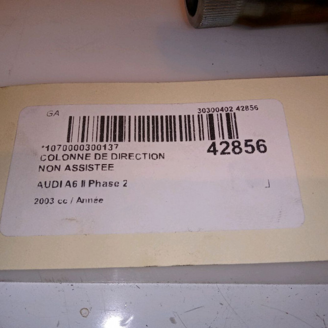 Colonne de direction non assistee occasion AUDI A6 II Phase 2 07-2001->05-2004 4B0419502H 5