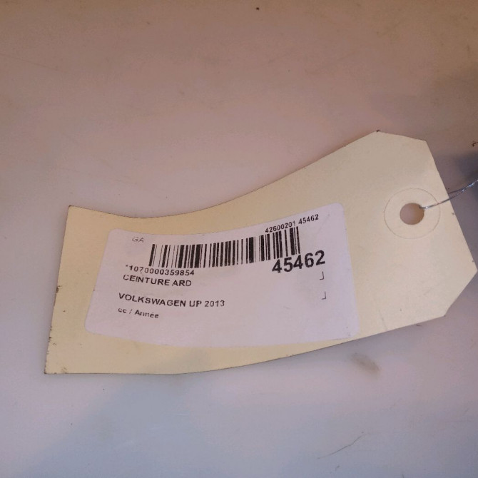 Ceinture arrière droite occasion VOLKSWAGEN UP 1S0857806BRAA 3
