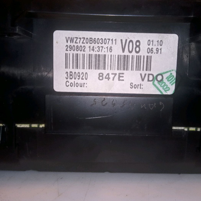 Compteur occasion VOLKSWAGEN PASSAT IV Phase 2 10-2000->03-2005 1.9 TDI 130ch 3B0920849AX 5