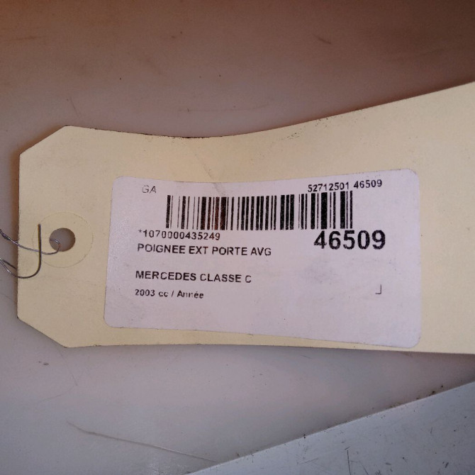 Poignee ext porte avg occasion MERCEDES CLASSE C COUPE SPORT II Phase 1 03-2001->03-2004 21176007709999 4