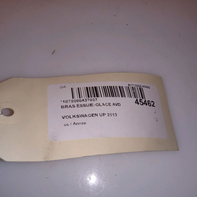 Bras essuie-glace avant droit occasion VOLKSWAGEN UP 1S1955409B03C 4