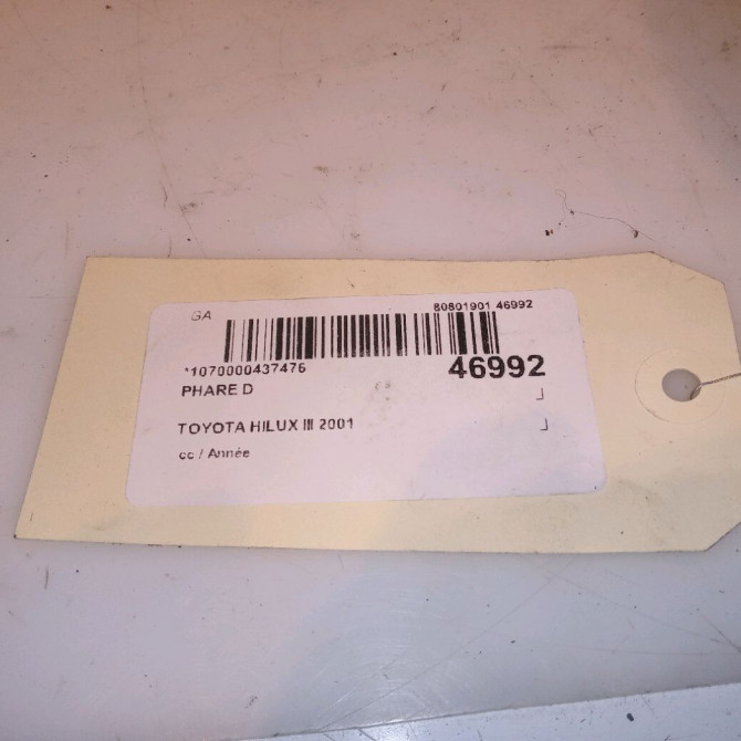 Phare droit occasion TOYOTA HILUX III 8111035270 4