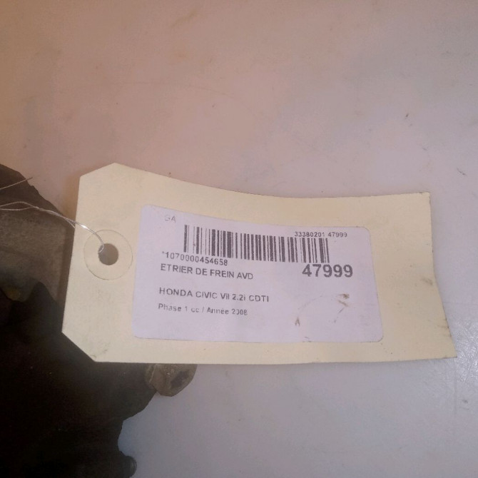 Etrier de frein avant droit occasion HONDA CIVIC VII Phase 1 01-2006->09-2008 2.2i CDTI 45012SMGE01 5