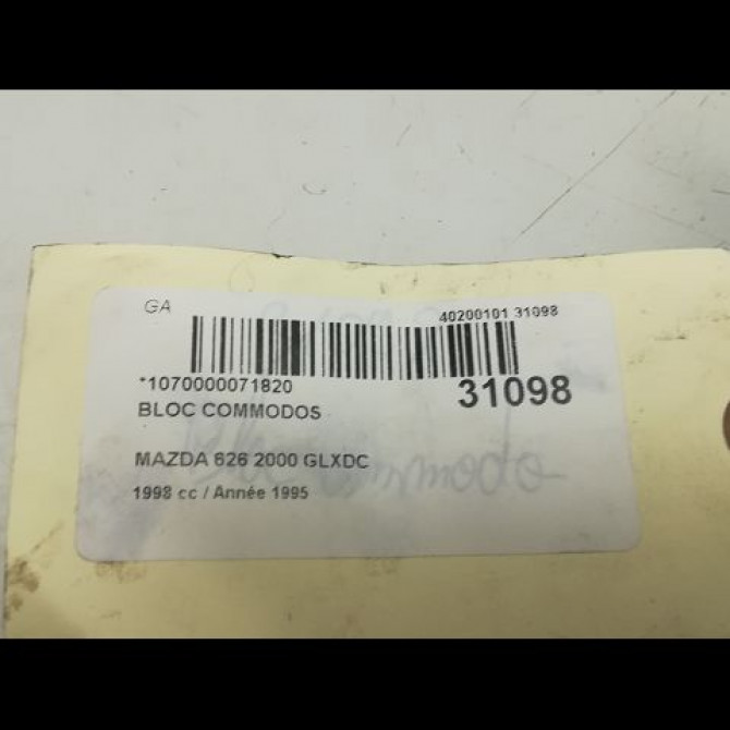 Bloc commodos occasion MAZDA 626 II Phase 3 11-1987->01-1992 7