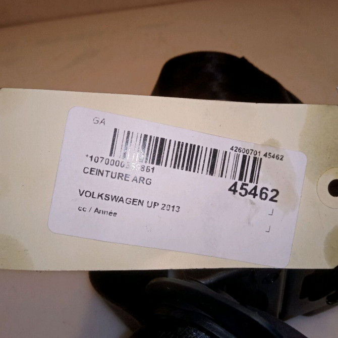 Ceinture arrière gauche occasion VOLKSWAGEN UP 1S0857805BRAA 3
