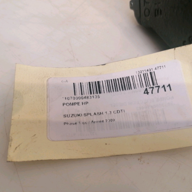 Pompe hp occasion SUZUKI SPLASH Phase 1 03-2008->12-2012 1.3 CDTI 75ch 1511084E51 6