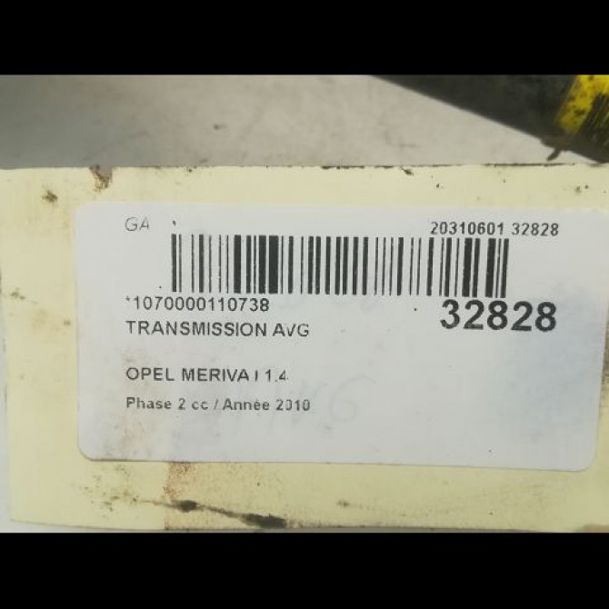 Transmission avant gauche occasion OPEL MERIVA I Phase 2 01-2006->09-2010 1.4 TWINPORT 93299247 4