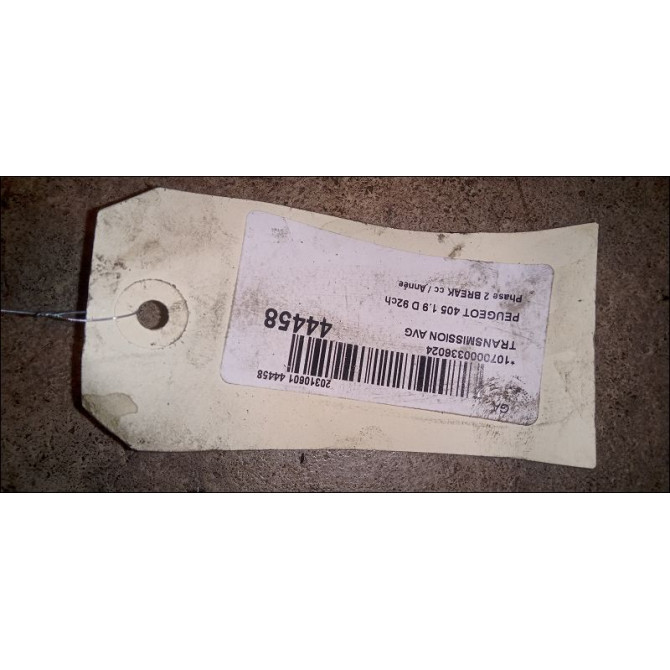 Transmission avant gauche occasion PEUGEOT 405 Phase 1 04-1995->04-1999 1.9 D 92ch 3272F6 4