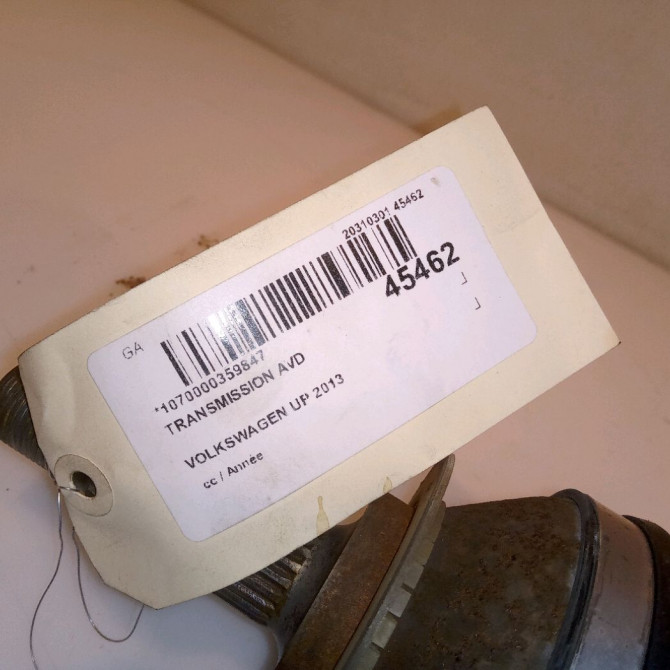 Transmission avant droite occasion VOLKSWAGEN UP 1S0407762H 5
