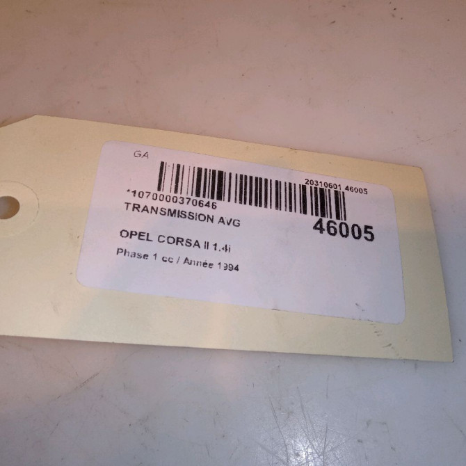 Transmission avant gauche occasion OPEL CORSA II Phase 1 03-1993->04-1997 1.4i 93192082 5