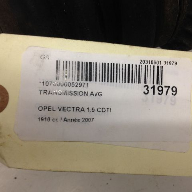 Transmission avant gauche occasion OPEL VECTRA III Phase 2 10-2005->06-2007 13166590 5