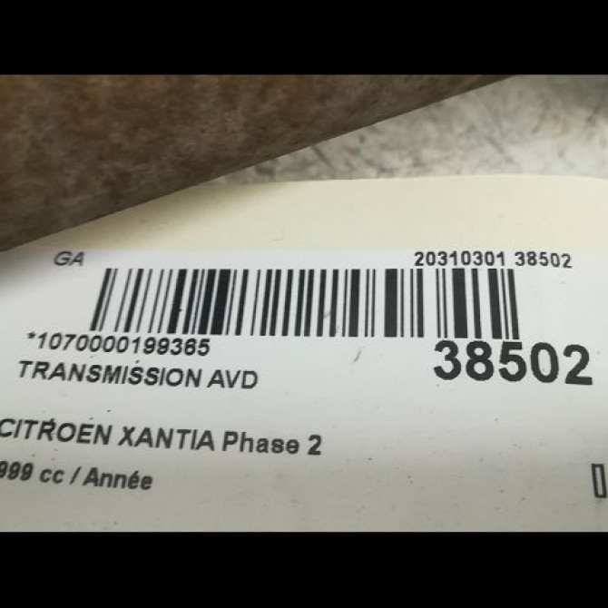 Transmission avant droite occasion CITROEN XANTIA Phase 2 12-1997->06-2001 32734R 5