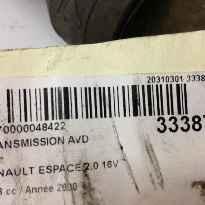 Transmission avant droite occasion RENAULT ESPACE III Phase 1 12-1996->09-2002 2.0 16v 8200029470 5