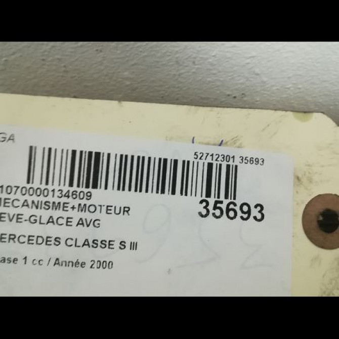 Mecanisme+moteur leve-glace avg occasion MERCEDES CLASSE S III Phase 1 10-1998->09-2005 S600 367ch 2207200346 3