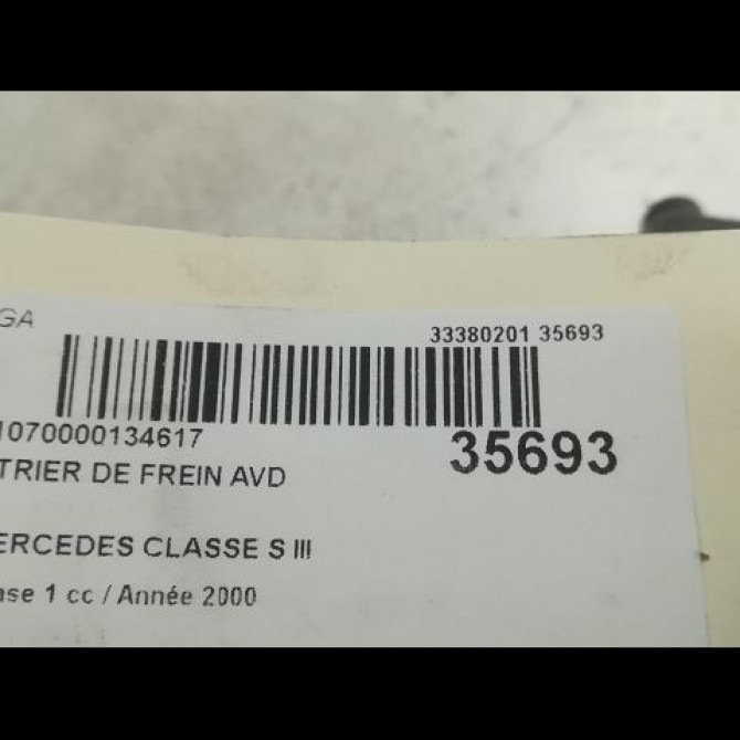 Etrier de frein avant droit occasion MERCEDES CLASSE S III Phase 1 10-1998->09-2005 S600 367ch 14208983 3