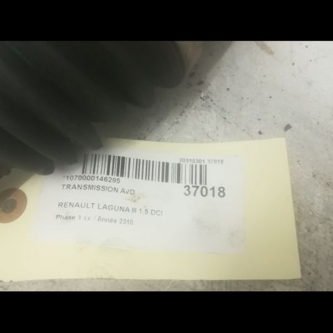 Transmission avant droite occasion RENAULT LAGUNA III Phase 1 10-2007->10-2010 1.5 DCI 8200934677 4