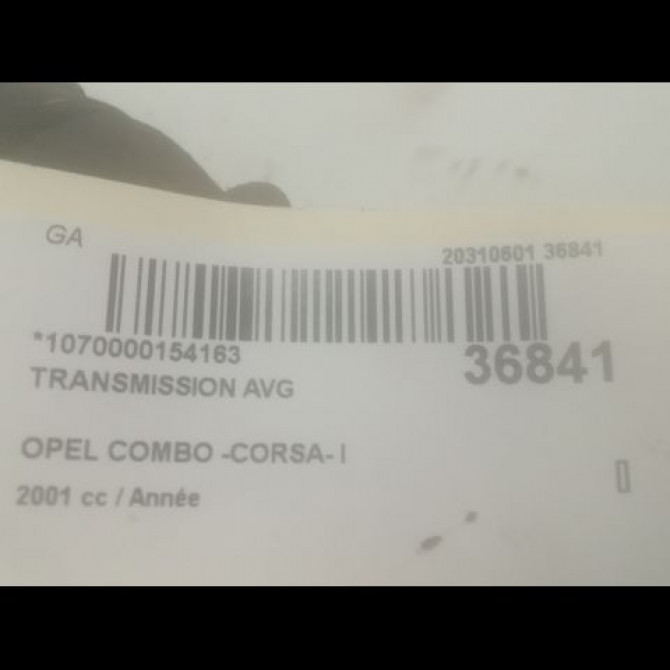 Transmission avant gauche occasion OPEL COMBO -CORSA- I phase 1 08-1993->12-2001 26032412 4