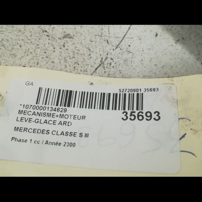 Mecanisme+moteur leve-glace ard occasion MERCEDES CLASSE S III Phase 1 10-1998->09-2005 S600 367ch 2207300446 3