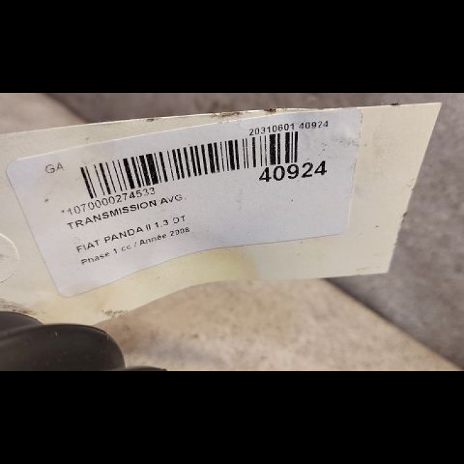 Transmission avant gauche occasion FIAT PANDA II Phase 1 09-2003->12-2012 1.3 DT MULTIJET 16v 70ch 46308262 4