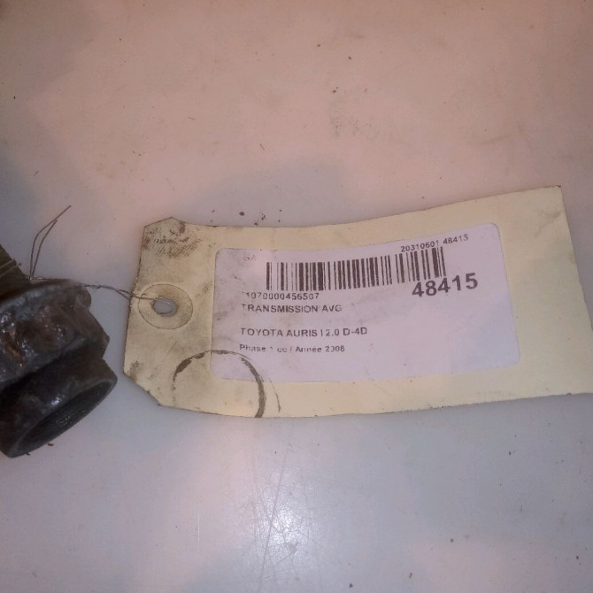 Transmission avant gauche occasion TOYOTA AURIS I Phase 1 03-2007->03-2010 2.0 D-4D 4342002631 5