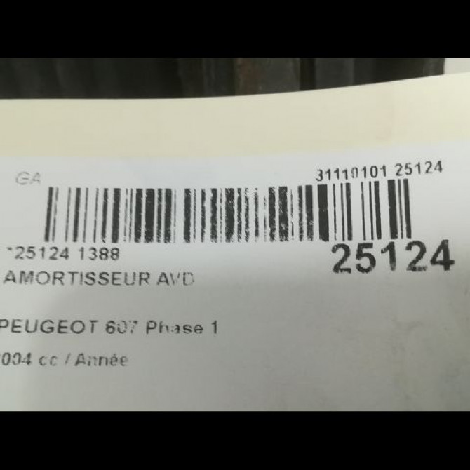 Amortisseur avant droit occasion PEUGEOT 607 Phase 1 11-1999->09-2004 2