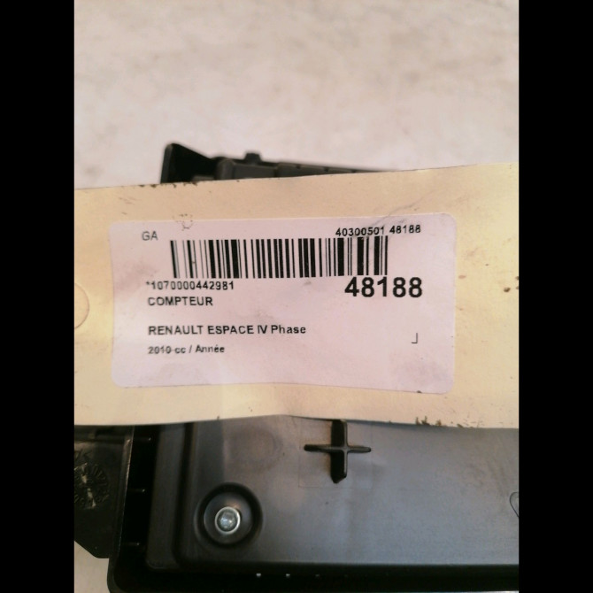 Compteur occasion RENAULT ESPACE IV Phase 2 03-2006->07-2012 7701070455 3