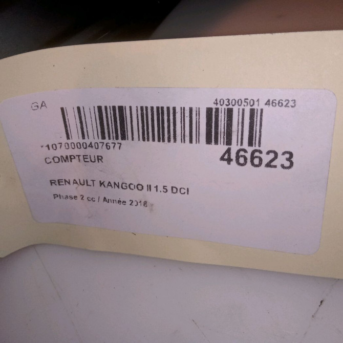 Compteur occasion RENAULT KANGOO II Phase 2 01-2013->... 1.5 DCI 90ch 4