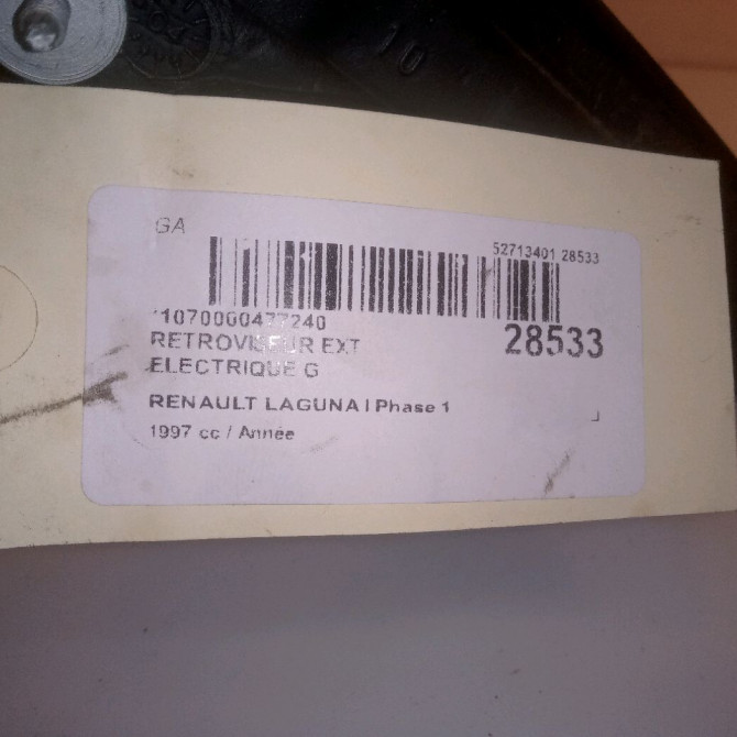 Retroviseur exterieur electrique gauche occasion RENAULT LAGUNA I Phase 1 01-1994->04-1998 7700410965 6