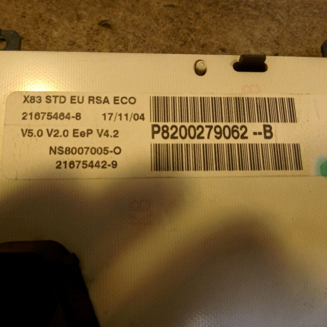 Compteur occasion RENAULT TRAFIC II Phase 1 10-2001->08-2006 1.9 DCI 100ch 8200295451 3