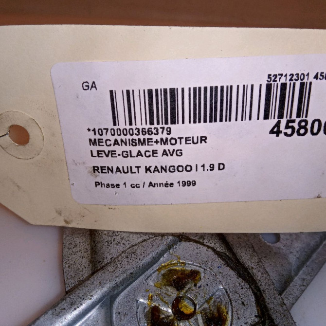 Mecanisme+moteur leve-glace avg occasion RENAULT KANGOO I Phase 1 09-1997->06-2003 1.9 D 65ch 7700303543 4