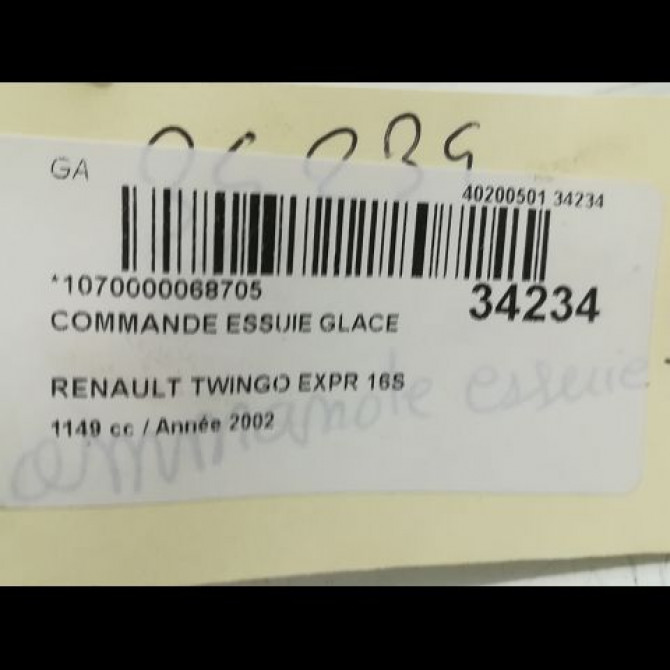 Commande essuie glace occasion RENAULT TWINGO I Phase 3 08-2000->06-2007 7701046628 5