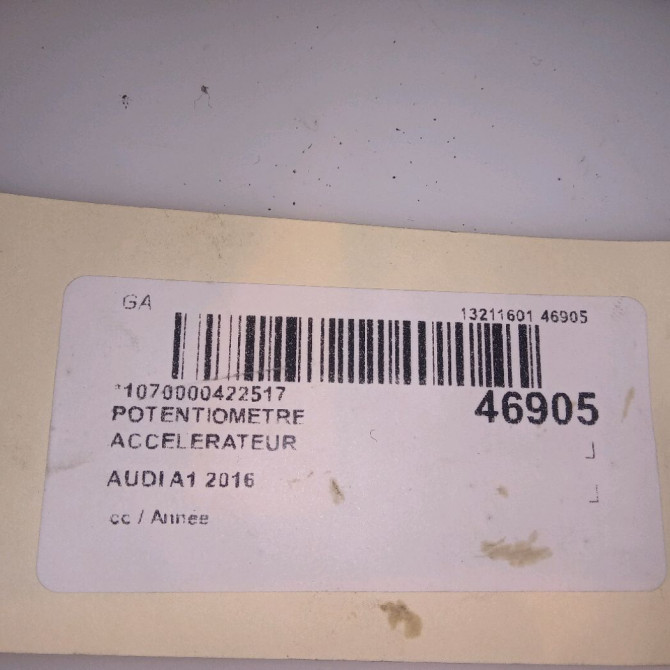 Potentiometre accelerateur occasion AUDI A1 4