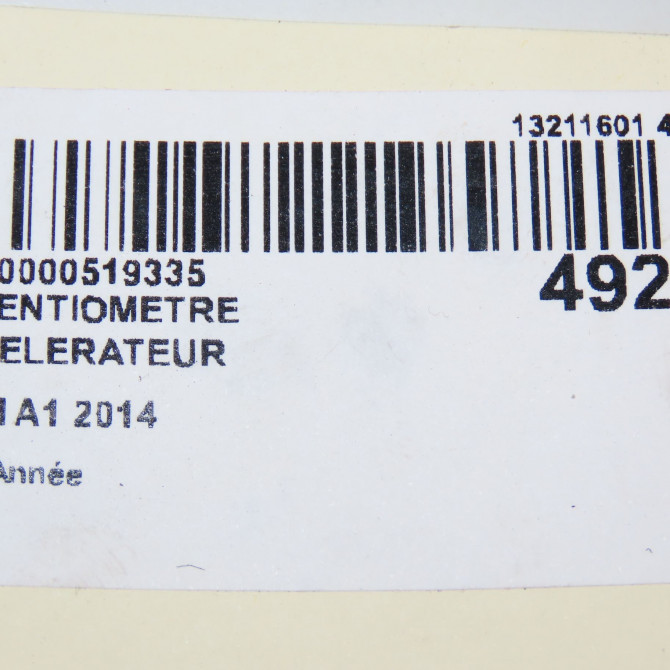 Potentiometre accelerateur occasion AUDI A1 6