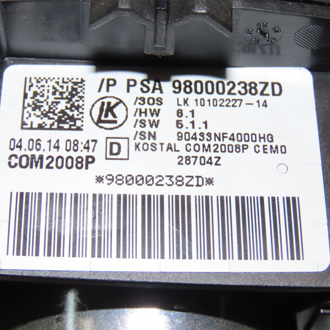 Bloc commodos occasion CITROEN C4 II Phase 1 10-2010->01-2015 1.6 HDI 90ch 98199594ZD 5