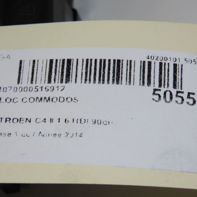 Bloc commodos occasion CITROEN C4 II Phase 1 10-2010->01-2015 1.6 HDI 90ch 98199594ZD 7