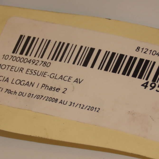 Moteur essuie-glace avant occasion DACIA LOGAN I Phase 2 07-2008->12-2012 1.5 DCI 70ch 3