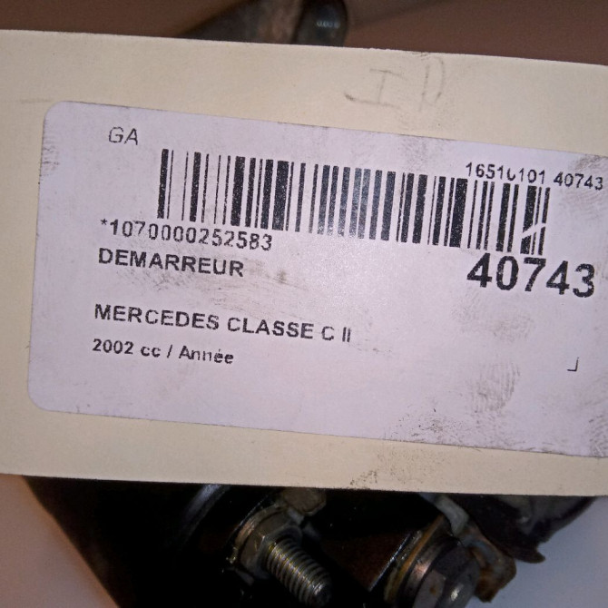 Démarreur occasion MERCEDES CLASSE C II Phase 1 05-2000->03-2004 51513401 5
