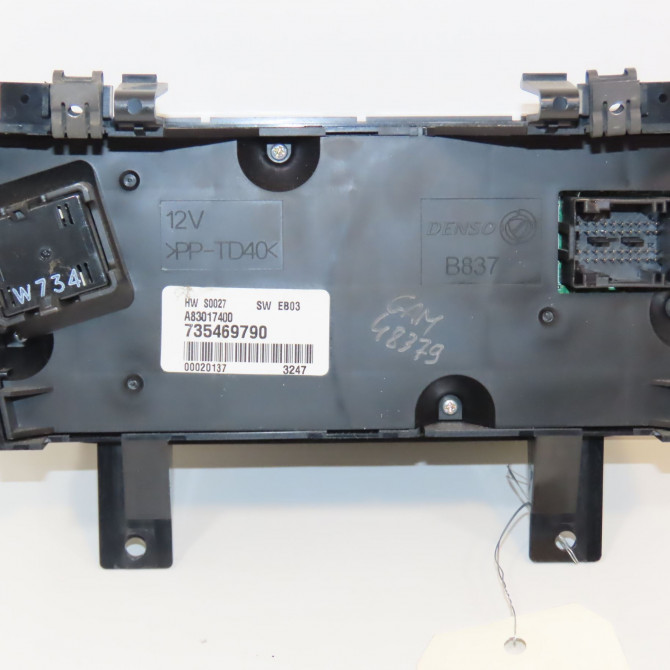 Commande de chauffage occasion FIAT IDEA Phase 1 04-1995->04-1999 1.3 DT 90ch 735490955 2