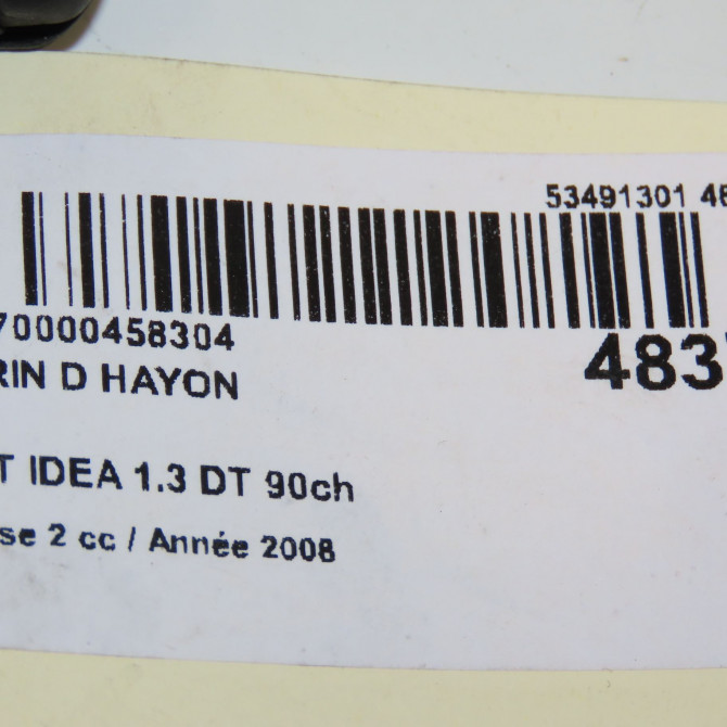 Verin droit hayon occasion FIAT IDEA Phase 1 04-1995->04-1999 1.3 DT 90ch 46830389 3