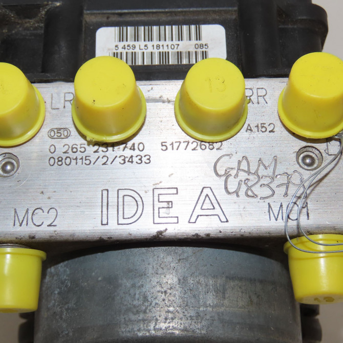 Unité hydraulique ABS occasion FIAT IDEA Phase 1 04-1995->04-1999 1.3 DT 90ch 71748419 3