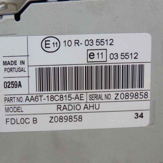 Autoradio occasion FORD FIESTA VI Phase 1 10-2008->11-2012 1.6 TDCI 95ch 2044327 4