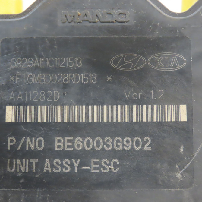 Unité hydraulique ABS occasion KIA RIO III Phase 1 06-2011->... 1.2i 85ch 589201W500 5