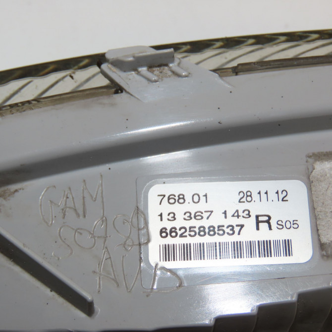 Clignotant droit occasion OPEL ASTRA IV ASTRA IV Phase 2 2012-07-01->2016-04-30 13367143 3