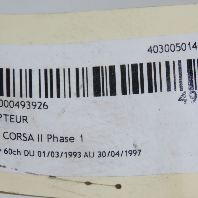 Compteur occasion OPEL CORSA II Phase 1 03-1993->04-1997 1.4i 8v 60ch 90534454 5