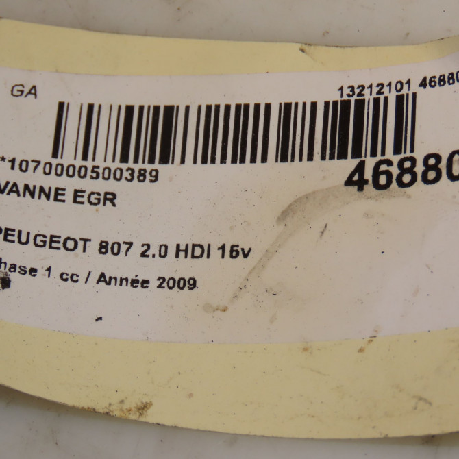 Vanne EGR occasion PEUGEOT 807 Phase 1 06-2002->12-2014 2.0 HDI 16v 136ch 1618GZ 4