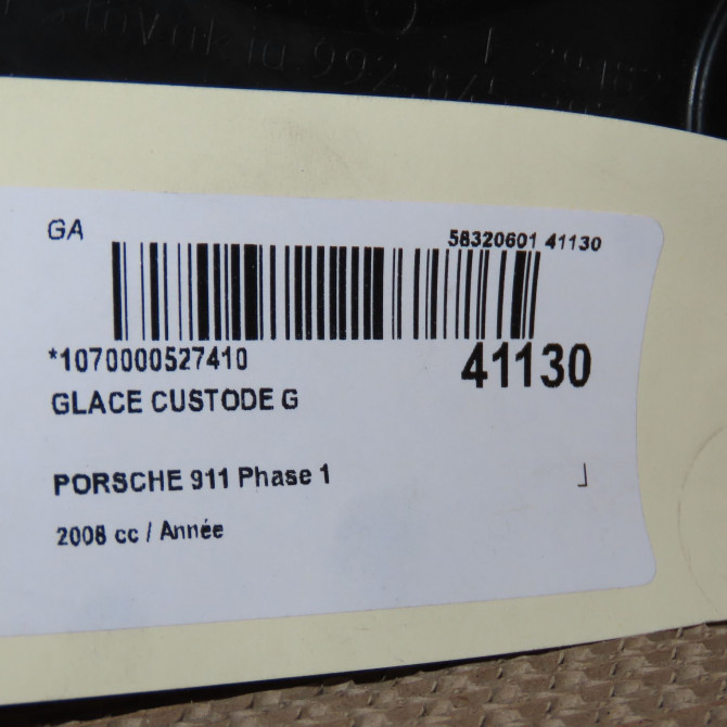 Glace custode g occasion PORSCHE 911 Phase 1 07-2004->07-2008 6